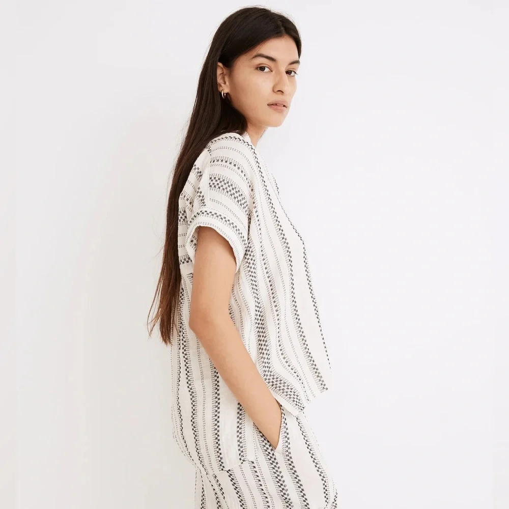 MADEWELL LIGHTSPUN LAKELINE POPOVER TOP - Picture 3 of 8